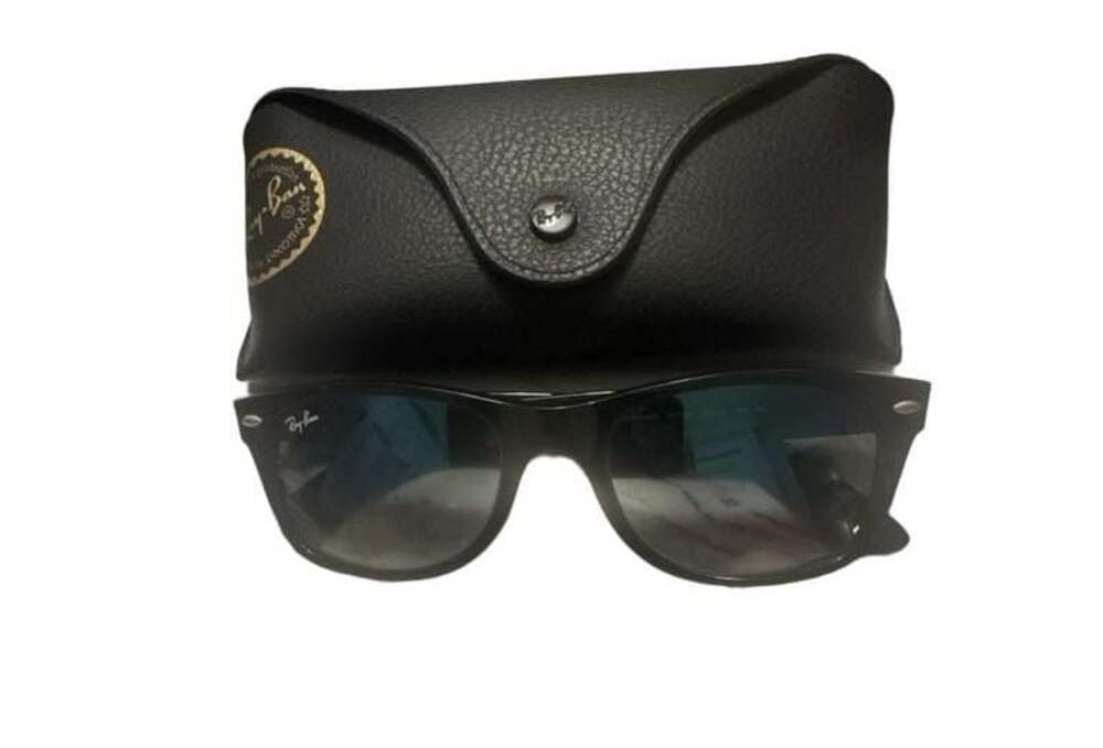 Ray-Ban RB2132 New Wayfarer Classic Sunglasses in Black and Blue (55-18)